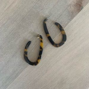 Tortoise shell earrings